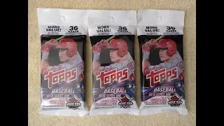 2018 Topps Series 1 Baseball - Three Fat Rack Packs
