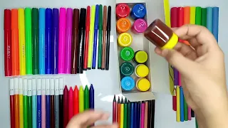 🎨 Ganhei um kit para Desenhar - Lápis de cor, pincel, tinta, massinha...