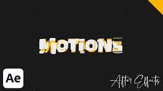 How to animate a Text or Logo transition in After Effects