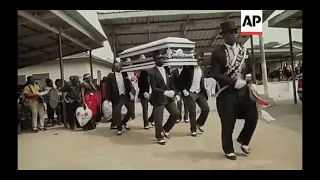 Pallbearers dancing to Astonomia | Dancing funeral - coffin meme original video