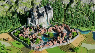 Minecraft Timelapse | Medieval City - Amonos | Survival World Map Download