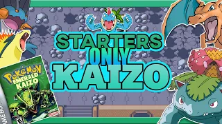 Can You Beat Pokemon Emerald Kaizo With Only Starter Pokemon ( HARDEST ROM HACK EVER MADE) !!!!
