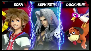 Sora & Duck Hunt vs Sephiroth