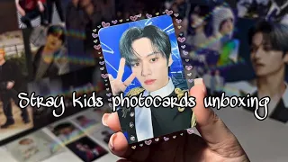 Большая и веселая распаковка карт и стаффа Stray Kids || Stray Kids photocards unboxing^^