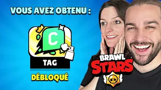 ON A RECU UN TAG ULTRA RARE SUR BRAWL STARS ET KIM PASSE A 50 000 TROPHEES !