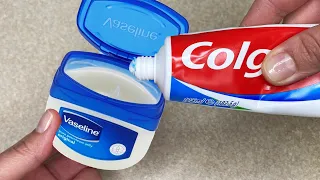 Mix toothpaste and Vaseline 💥 An unexpected result that will definitely surprise you!