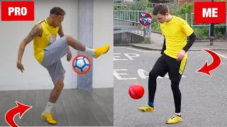 I tried to COPY the BEST PRO Footballer FREESTYLE SKILLS! (Neymar, Pogba & More!)