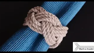 Rope napkin ring- turk's head style