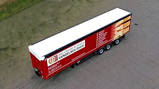 WEB TRAILER 3-Achs Curtainsider mit Ladungssicherungssystem FLEXSTRAP