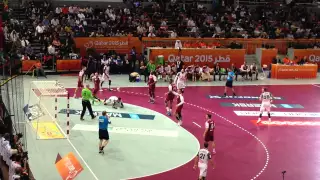 Qatar vs France, Final Handball World Cup 2015, First goal.