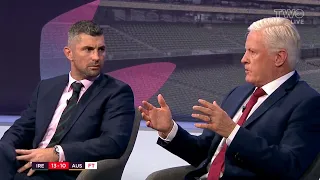 Rob Kearney and Matt Williams clash over concussions in rugby after Nic White incident.