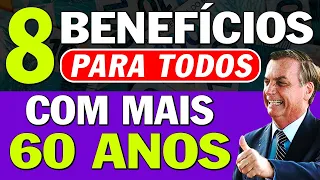 8 BENEFÍCIOS E DIREITOS PARA TODOS COM MAIS 60 ANOS! DIREITOS DOS IDOSOS - CONFIRA A LISTA!