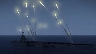 ArmA 3 - Anti Air Missile System SAM in Action - Aircraft Carrier - Surface To Air - Simulation