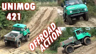 Great UNIMOG 421 climbs EVERY hill at 4x4 Park Saverne - Mercedes Truck Offroad