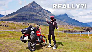 A 1000m Pyramid in Iceland?! Riding the East Fjords on a Honda Dominator 650 / Ep. 18