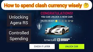 Asphalt 9 | Unlocking Agera RS & Commenting on my Clash Store Strategy | Make Wise Decisions