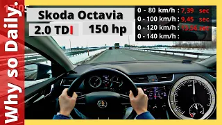 Skoda Octavia III 2019 Style DSG ( 2.0 TDI 150 hp)|Acceleration, CITY , POV driving | #05 WhySoDaily