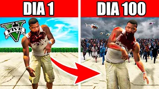 SOBREVIVÍ 100 DÍAS como ZOMBIE en GTA 5!