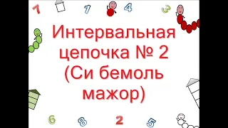 Цепочка интервалов на слух № 2