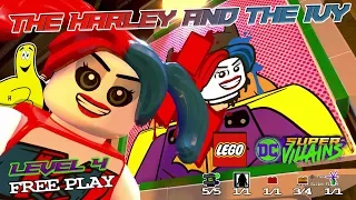 Lego DC Super-Villains: Level 4 / The Harley and the Ivy FREE PLAY (All Collectibles) - HTG