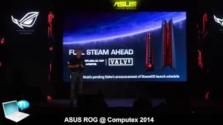 ASUS ROG @ Computex 2014 - ASUS GX500 gaming notebook, Steam Machines, Ares III, motherboards