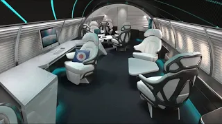 Futuristic Private Jet Airliner Concept