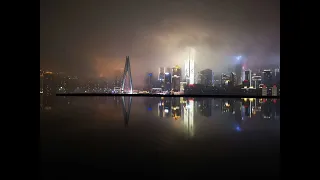 Night View of Chongqing PR China - City of Rivers and Mountains