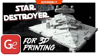 Star Destroyer 3D Printing Model | Assembly by Gambody