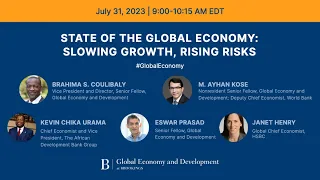 State of the global economy: Slowing growth, rising risks