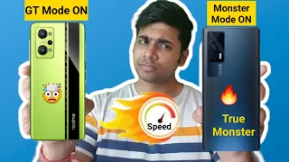 iQOO 7 vs Realme GT Neo 2 Speedtest , Ram Management Using High Performance Mode 😱😱😯