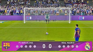 ركلات الترجيح برشلونة ضد الريال مدريد | pes 2020