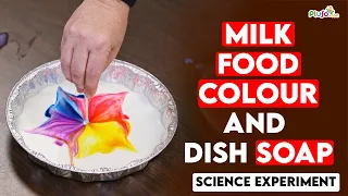 Milk, Food Colour and Dish Soap Experiment - Science Experiment