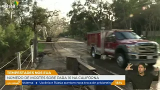 Tempestades nos EUA causam 16 mortes na Califórnia