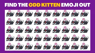 HOW GOOD ARE YOUR EYES #12 l Find The Odd Kitten Emoji Out l Emoji Puzzle Quiz  PAM GAMING