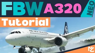 FlyByWire A320neo Full Tutorial - Cold&Dark Start-Up & Shut-Down - Canberra to Sydney YSCB/YSSY