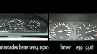Mercedes benz W124 e500 vs bmw e39 540 i