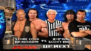 Stone Cold What? & Bradshaw Vs NWO - Scott Hall & X Pac 4/29/2002