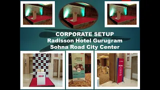 How to do Conference Event Stage setup ideas corporate event planner conference at Radisson Hotel