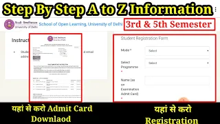 Step by Step Procedure for OBE Registration | How to Download Admit Card | 3rd & 5th Semester 2021