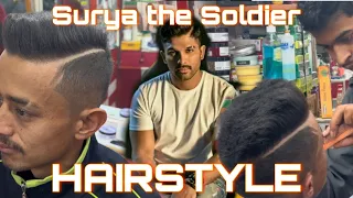 Surya the soldier jaisa haircut inspired by @AlluArjun . AlluArjun kaisa haircut.