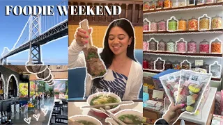 VLOG: WEEKEND OF A BAY AREA MICRO FOODIE INFLUENCER | eats, collabs, SF swedish candy, foodie event