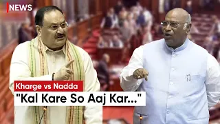 Mallikarjun Kharge vs JP Nadda: Verbal Spat Erupts In Rajya Sabha Over Women Reservation Bill