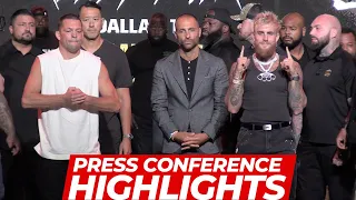 Jake Paul vs Nate Diaz Press Conference Highlights