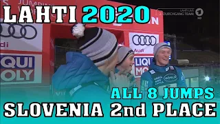 Skijumping Team Competition Lahti Slovenia 2nd place (all 8 Jumps)