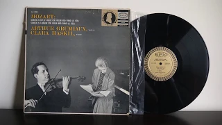 Mozart, Clara Haski, Arthur Grumiaux ‎– Sonates For Violin And Piano 454, 526 (1957) Epic ‎– LC 3299