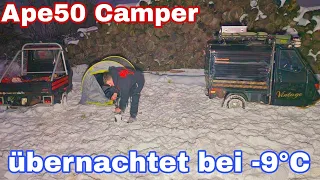 Ape 50 Schnee Camper