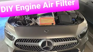Mercedes Benz - Change Engine Air Filter A220 V177 |   CLA250 GLA GLB AMG Line 2019+ 更換空氣濾清器 エアクリーナー