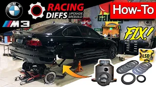 E46 M3 Diff Rebuild + RacingDiffs upgrade HOW-TO (Freeplay fix + clutch pack)