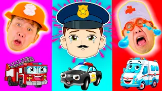 Baby Police Officer Don't Cry Song | Baby Baby Don't Cry + More Lights Baby Songs