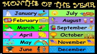 Months of the year || Song 3D Animation Preschool || Nursery rhymes for children and English to Hind